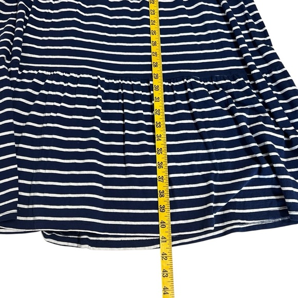 J Crew Factory Sleeveless Stripped Knit Tiered Mini Dress 100% Cotton Size 2X - Picture 6 of 12